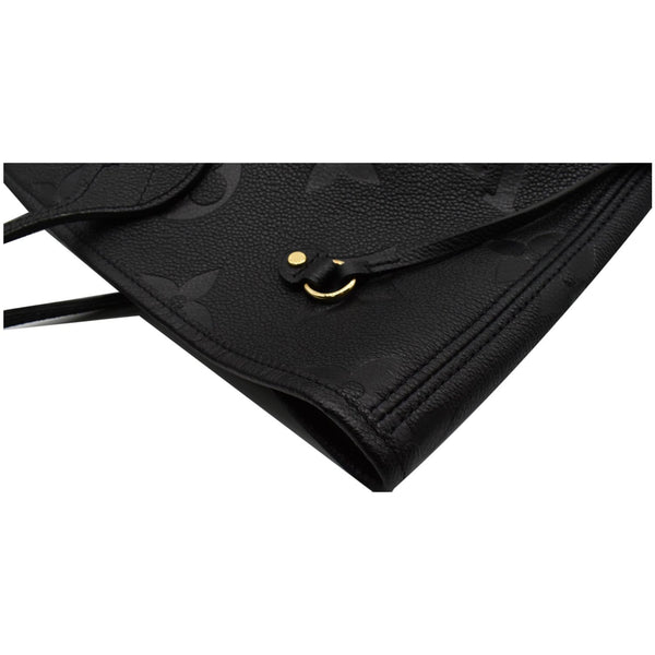 LOUIS VUITTON Neverfull MM Monogram Empreinte Tote Bag Black