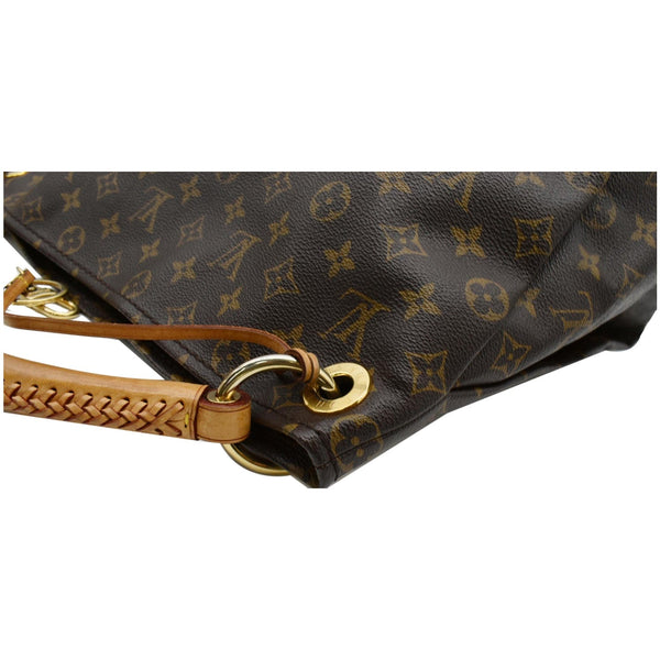 LOUIS VUITTON Artsy MM Monogram Canvas Hobo Bag Brown