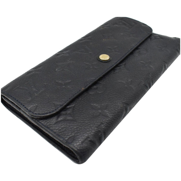 LOUIS VUITTON Virtuose Empreinte Leather Trifold Wallet Black