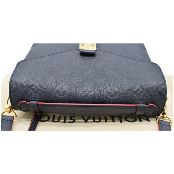 LOUIS VUITTON Metis Pochette Empreinte Leather Crossbody Bag Navy Blue