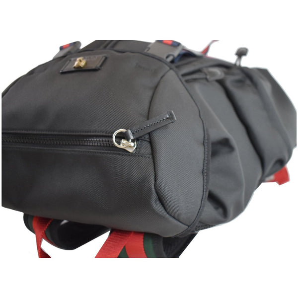 GUCCI Techno Fabric Backpack Bag Black 429037