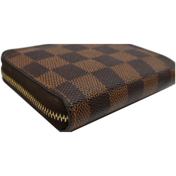 LOUIS VUITTON Damier Ebene Zippy Coin Purse Brown