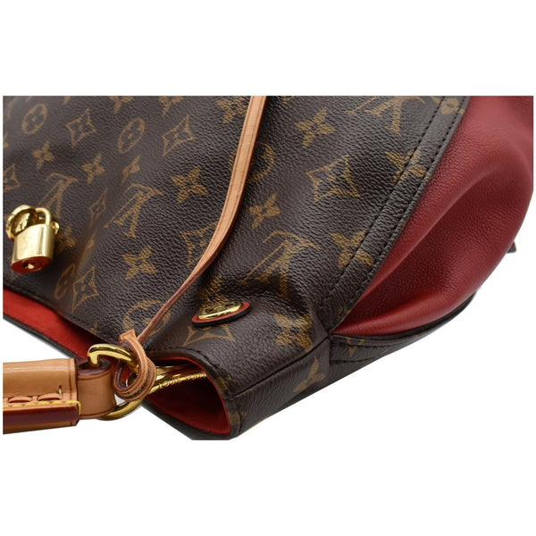 LOUIS VUITTON Gaia Monogram Canvas Shoulder Bag Brown