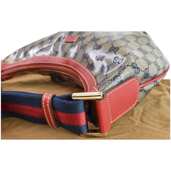 GUCCI GG Canvas Web Messenger Bag Red/Navy 181092