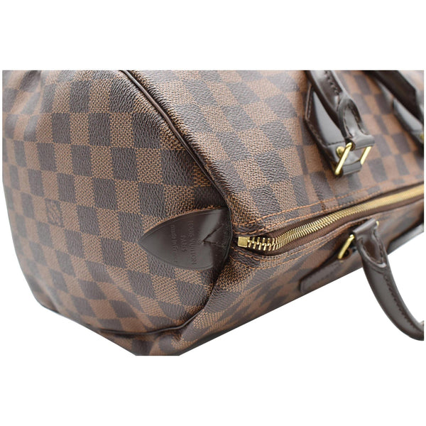 LOUIS VUITTON Speedy 35 Damier Ebene Satchel Bag Brown