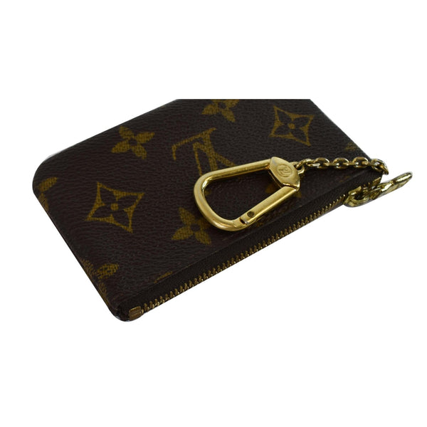 LOUIS VUITTON Key Coin Pouch Monogram Canvas Brown