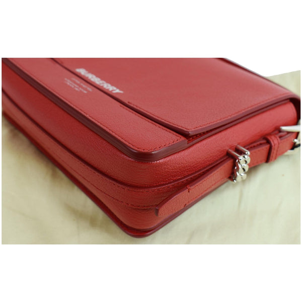BURBERRY Small Grace Leather Shoulder Bag Red - Final Sale