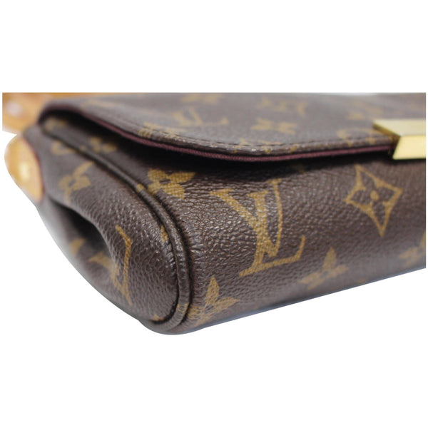 leather lv Favorite PM Monogram Canvas Elbow Bag