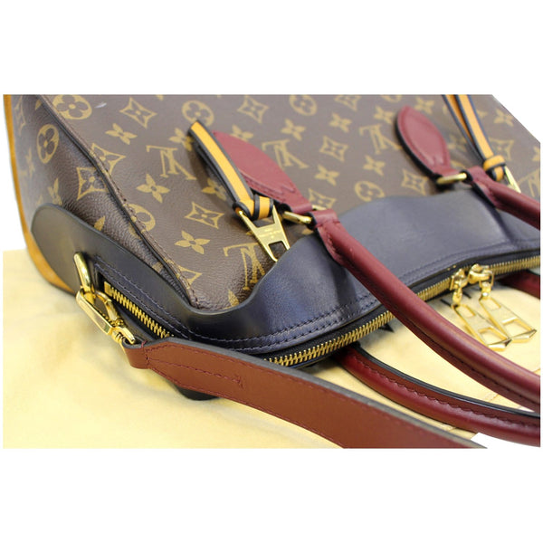 LOUIS VUITTON Tuileries Monogram Canvas Tote Shoulder Bag Brown