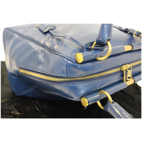 Yves Saint Laurent Majorelle Satchel Bag - gold zip