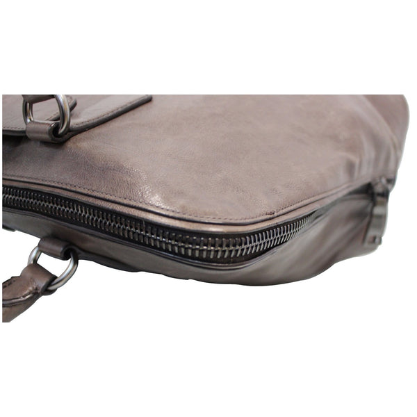 Prada Vitello Daino Leather Large Tote Bag Brown