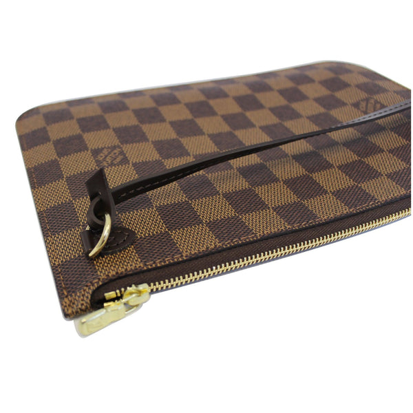 LOUIS VUITTON Pochette Wristlet Pouch Damier Ebene Neverfull MM