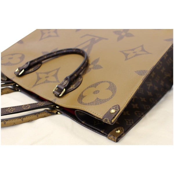 LOUIS VUITTON Onthego Reverse Monogram Giant Canvas Shoulder Bag Brown