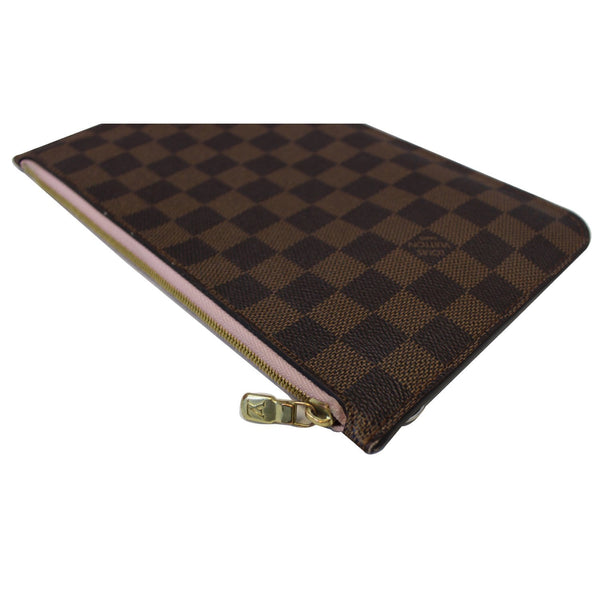 LOUIS VUITTON Pochette Wristlet Pouch Damier Ebene Neverfull MM/GM Brown