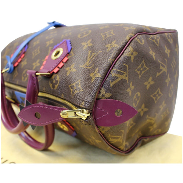 LV Totem Speedy 30 Monogram Canvas Bag - Corner right view