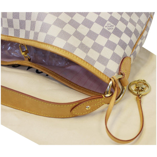 LOUIS VUITTON Delightful MM NM Damier Azur Hobo Shoulder Bag White-US