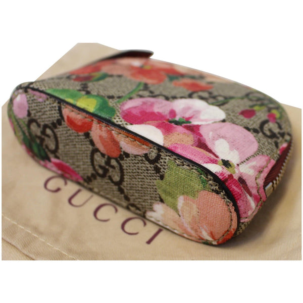 GUCCI Blooms GG Supreme Coin Case Beige 453171