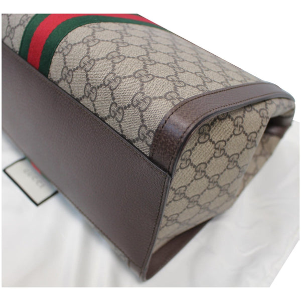 GUCCI Ophidia Medium GG Supreme Tote Shoulder Bag Beige 524537