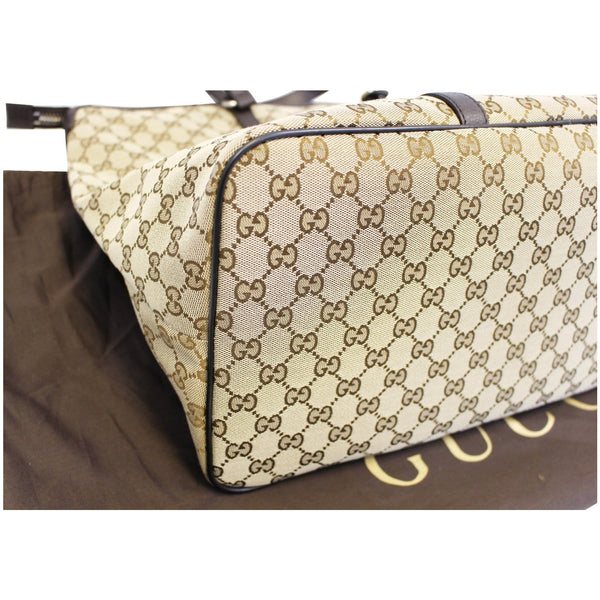 GUCCI GG Canvas Tote Travel Bag Beige-US