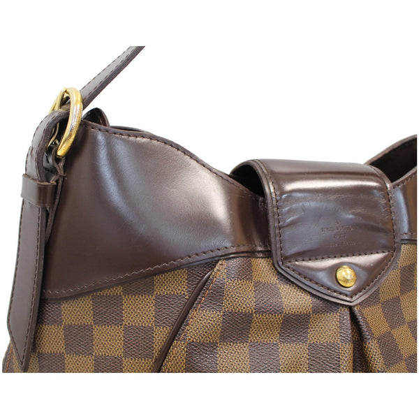 Lv Sistina MM Damier Ebene Shoulder Checkered Bag