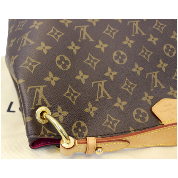 LOUIS VUITTON Graceful PM Monogram Canvas Shoulder Bag Brown