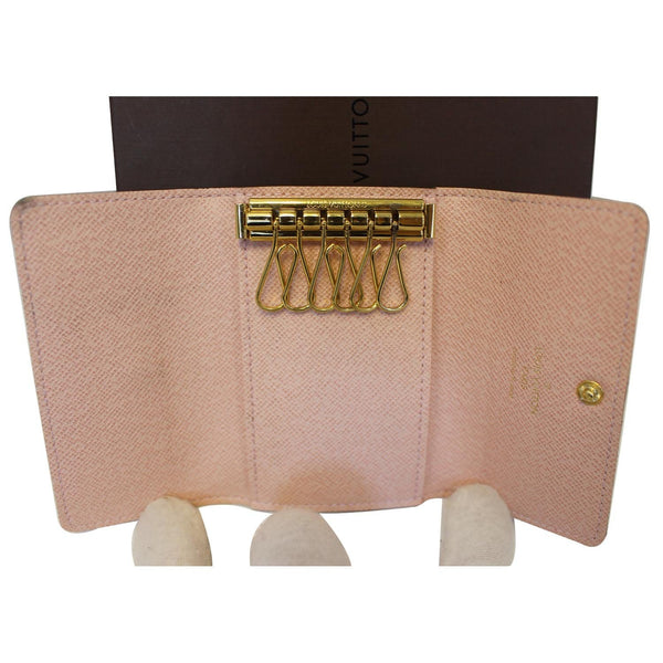 LOUIS VUITTON Monogram Canvas 6 Key Holder Rose Ballerine