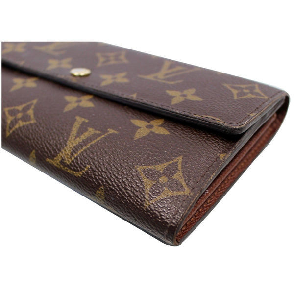 LOUIS VUITTON Sarah Monogram Canvas Wallet Brown