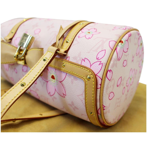 LOUIS VUITTON Papillon Pink Monogram Cherry Blossom Tote Handbag-US