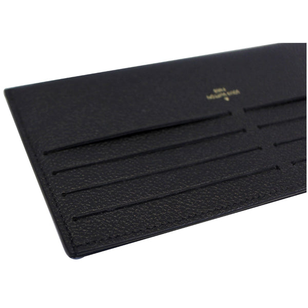 LOUIS VUITTON Leather Insert Wallet for Felicie Black