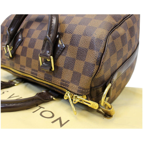 LOUIS VUITTON Speedy 25 Bandouliere Damier Ebene Shoulder Bag Brown