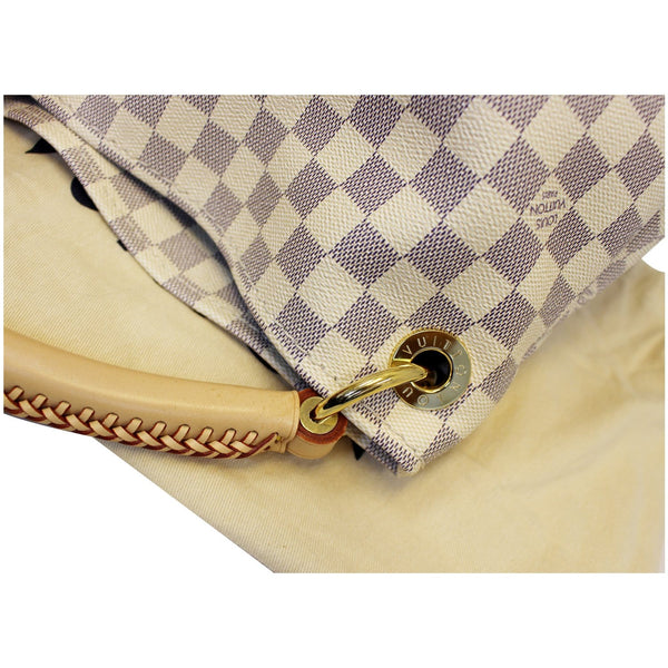 LOUIS VUITTON Artsy MM Damier Azur Shoulder Bag White-US