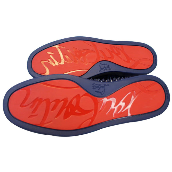 CHRISTIAN LOUBOUTIN Roller Suede Boat Sneaker Blue Size US 9-US