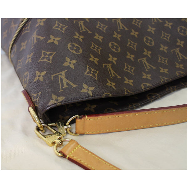 LOUIS VUITTON Melie Monogram Canvas Hobo Shoulder Bag Brown