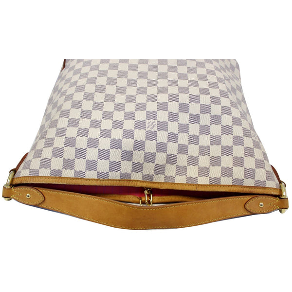 LOUIS VUITTON Delightful PM Damier Azur Shoulder Hobo Bag White