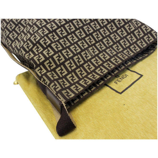 FENDI Zucchino Canvas Crossbody Bag Brown-US