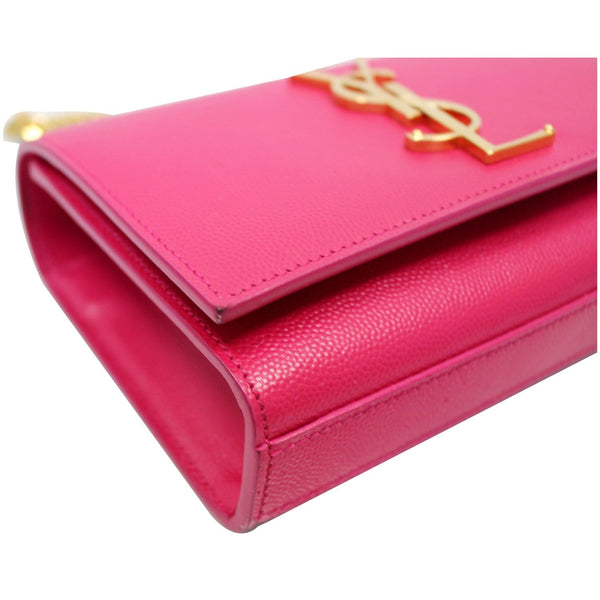 YVES SAINT LAURENT Kate Small Grain De Poudre Crossbody Bag Pink
