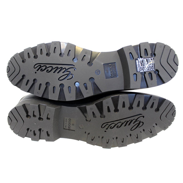 Gucci Flat Rubber Boots GG Supreme Monogram Blooms - leather