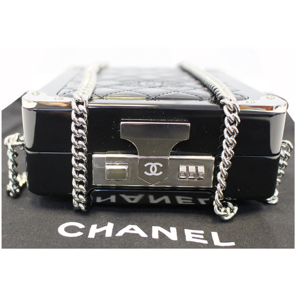 CHANEL Evening In The Air Mini Trolley Minaudiere Crossbody Bag Black