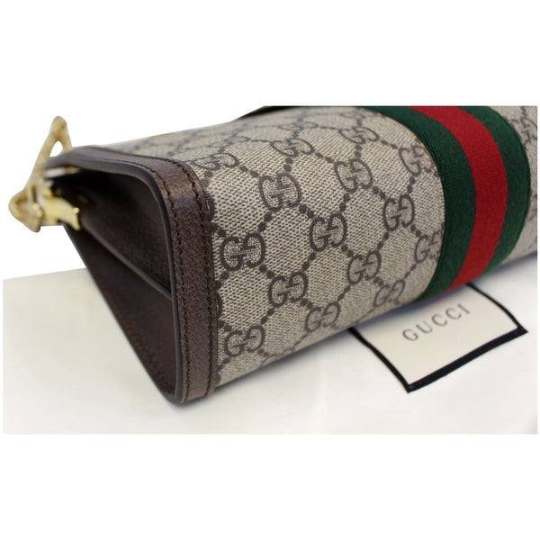 Gucci Ophidia GG Small Supreme Canvas Shoulder Bag Beige