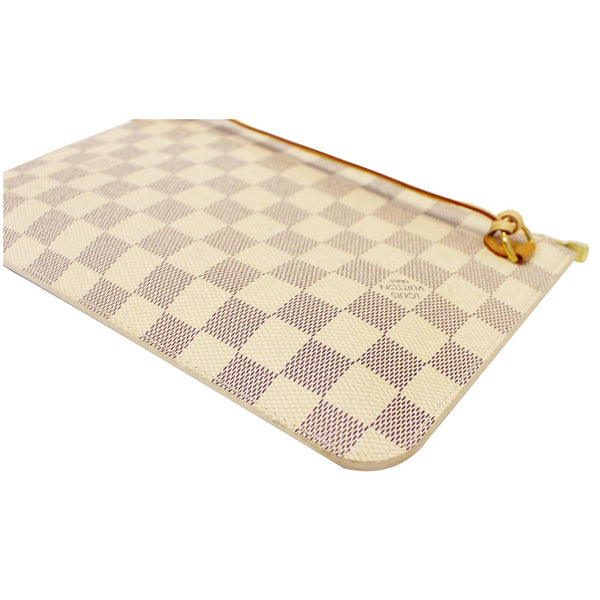 Louis Vuitton Neverfull MM Wristlet Damier Azur Pouch - Lv zip