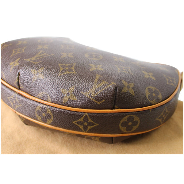 LOUIS VUITTON Croissant PM Monogram Canvas Shoulder Bag Brown
