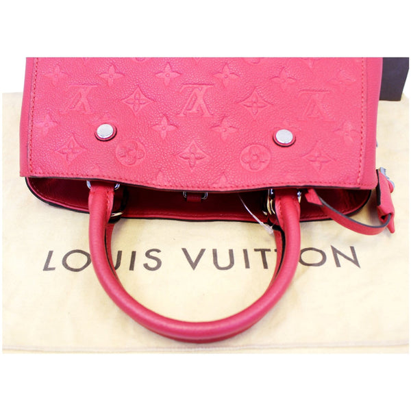 LOUIS VUITTON Montaigne BB Empreinte Leather Shoulder Bag Cherry-US