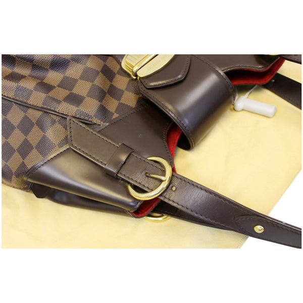 LOUIS VUITTON Sistina GM Damier Ebene Shoulder Handbag-US