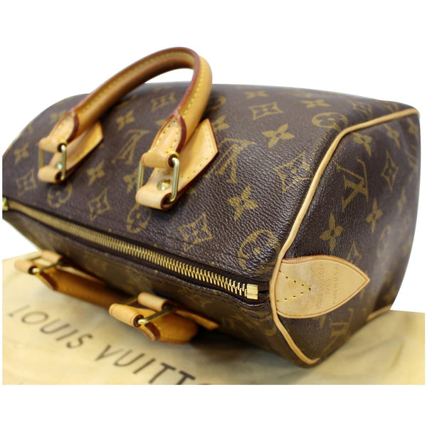 LOUIS VUITTON Speedy 25 Monogram Canvas Satchel Bag Brown-US