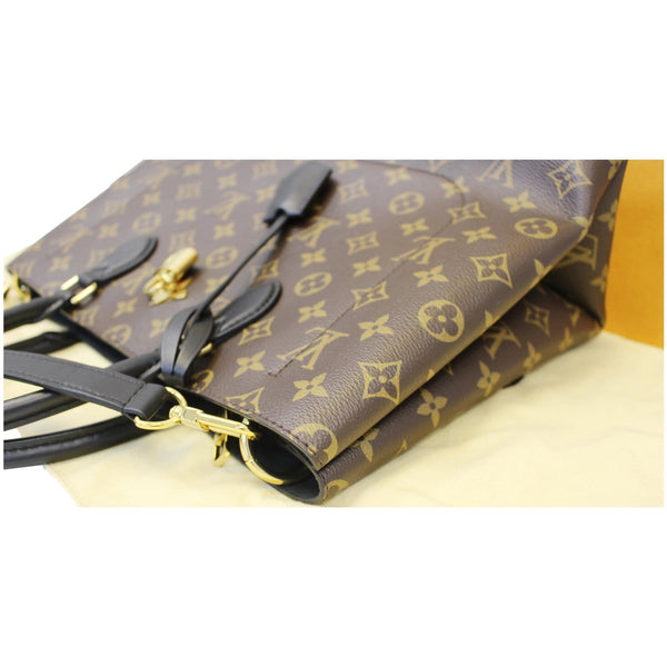 LOUIS VUITTON Flower Monogram Canvas Tote Bag Brown-US