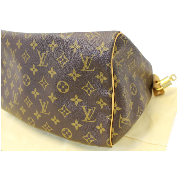 LOUIS VUITTON Speedy 30 Monogram Canvas Brown Satchel Bag