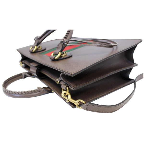 Gucci Handle Bag Animalier Leather Brown - side view