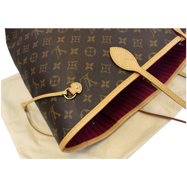 LOUIS VUITTON Neverfull GM Monogram Canvas Shoulder Bag Fuchsia-US