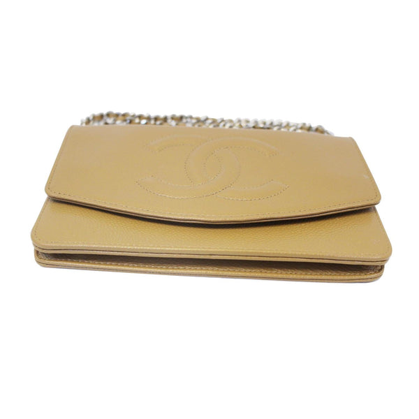 CHANEL Timeless WOC Caviar Leather Clutch Crossbody Bag Beige-US