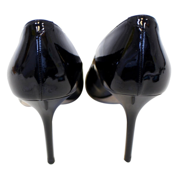 JIMMY CHOO Pointy Toe Patent Leather Pumps Black US 7